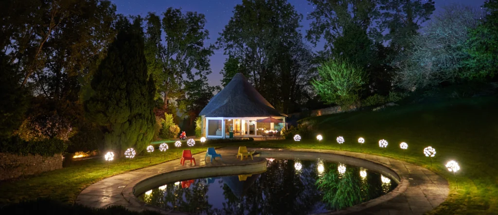 برقکاری محوطه باغ